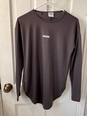 Gymshark Rest Days Sweats Long Sleeve Athletic Tee in Charcoal